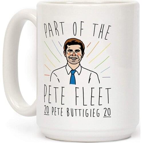 Pete Fleet Pete Buttigieg 2020 White 11 Ounce Ceramic Coffee Mug