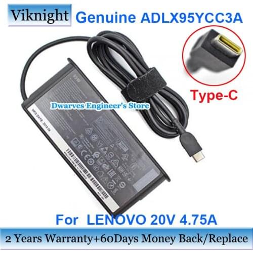 Original ADLX95YCC3A 20V 4.75A AC Adapter Power Supply For LENOVO X1 TABLET 2017 2016 X280 S2 15V 3A 9V 3A 5V 3A Laptop Charger