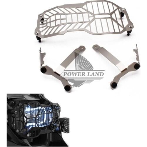 Black Metal Motorcycle Headlight Grille Guard Cover Mask Protector For BMW R1200GS ADV Adventure R1200GS (Water Cooled) 2012-16