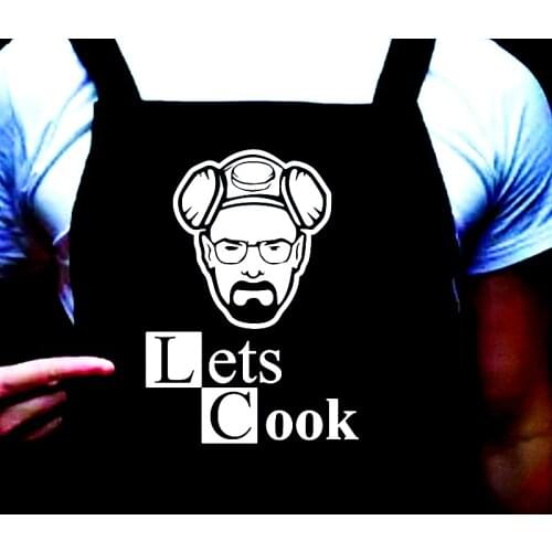 Custom Lets Cook,Manly Apron,Personalized Funny BBQ Apron for Men, Father,Grandfather Holiday Gifts,Space Chef,Apron Saint Gifts