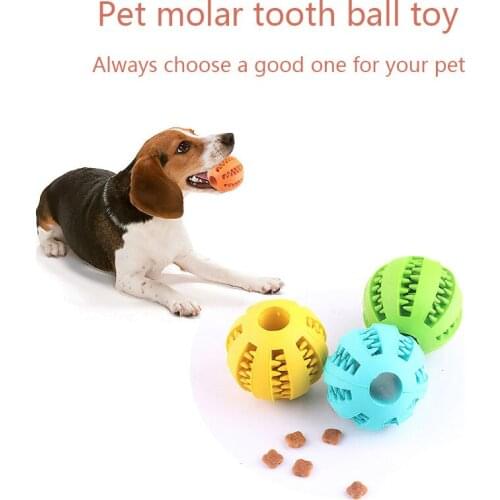 Toys Ball Interactive For Small Medium Big Breeds Dogs Chewing Cleaning Tooth For Pet Supplies Squishy Rubber Feeding