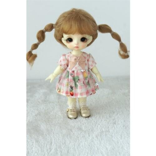 JD573 1/8 1/6 Lovely New Style BJD Mohair Wigs Baby Twintail Doll Hair For Size 5-6inch 6-7inch Doll Fashion Doll Accessories