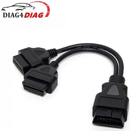 30CM OBD2 16PIN Male to Female Extension Cable 30 CM 16pin Splitter Male to Dual Female 1-2 OBD Connector