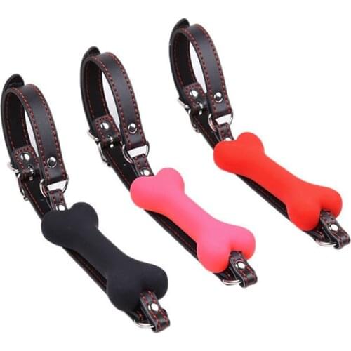 Stick Mouth Gag Dog Bone Cosplay Fetish Restraint Bondage Mouth Gag Adult Game For Couple Flirting Sex Product Novelty Sex Toys