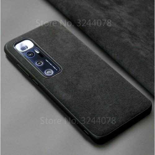 Italian Suede Like Fabrics Leather Back Cover for Xiaomi Mi 10 Ultra Cases Luxy Phone Housing Shell Capa Case for Mi 9 Mi 10 pro
