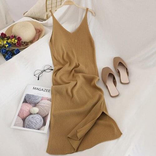 LINGAO Fashionable Knitted Dresses