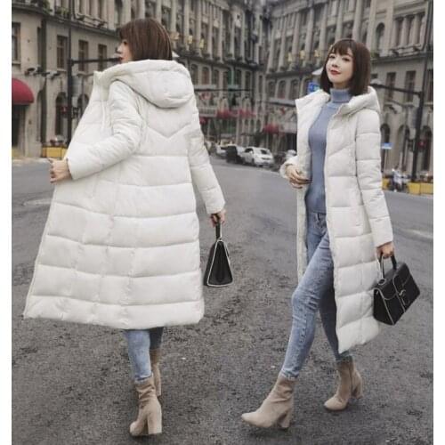 M-6XL New Winter Jacket Female Parka Coat Feminina Long Down Jacket Plus Size Long Hooded Duck Down Coat Jacket Women