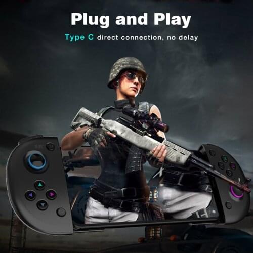 N1 Mobile Game Controller for Android Phones with Type-C Port Clickable Gamepad Handle Video Games Consoles Gaming Accessories