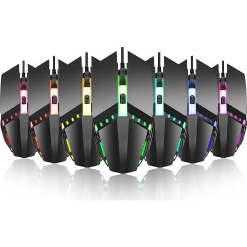 Wired Mouse Display Game Macro Mouse Multi-language Driver Computer Mouse Universal MINI USB Mouse Pc Led Mouse Mini Pc Laptop