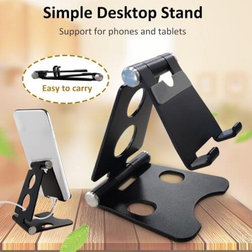 Mobile Holder Desk Phone 5p Aluminium Foldable Mini Mount Telefon Tutucu Tablet Smartphone Stand Soporte Movil Celular
