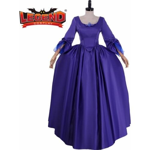 Outlander Claire purple Dress outlander claire Paris ball gown cosplay costume period historical colonial dress custom made