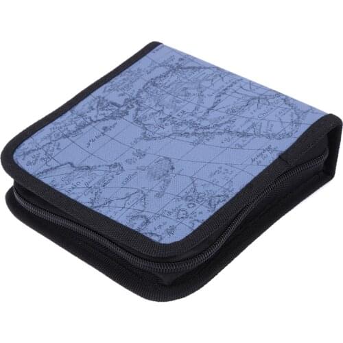 Portable 40 disc CD DVD Storage Case Holder DJ Storage Cover Box Case Disc Organizer Wallet Bag Album for PC driver disc