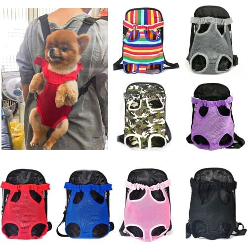 Dog Backpack Pet Dog Carrier Bag For Dogs Cats Double Shoulder Outdoor Travel Portable Products Mesh Bags Sling Comfort Travel