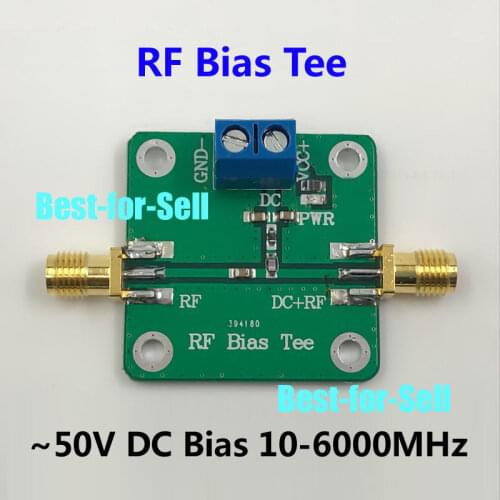 Bias Tee Wideband 10MHz-6000MHz 6GHz f HAM radio RTL SDR LNA Low Noise Amplifier