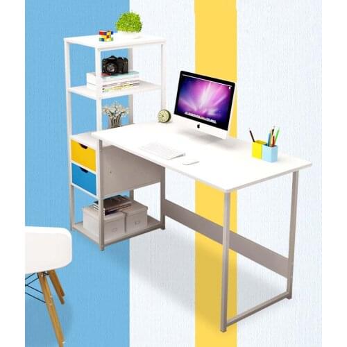 Student Desk with Bookshelf Bedroom Computer Desk Dressing Table Corner Table