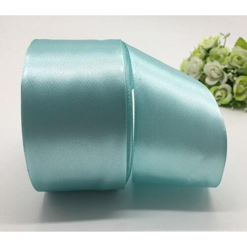 5Yards/lot 50mm Light blue Satin Ribbon Bow Craft Decor Wedding Christmas Party Decoration DIY Craft Sewing Supplies
