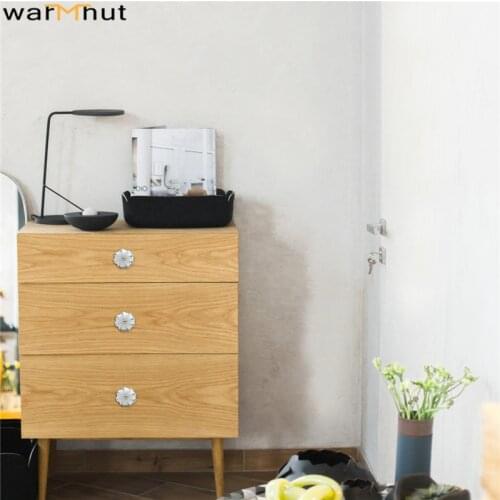 WarmHut Ceramic Cabinet Knobs Dresser Drawer Cupboard Pull Handle With Screws 40mm Cupboard Wardrobe Pull Handles Door Knobs