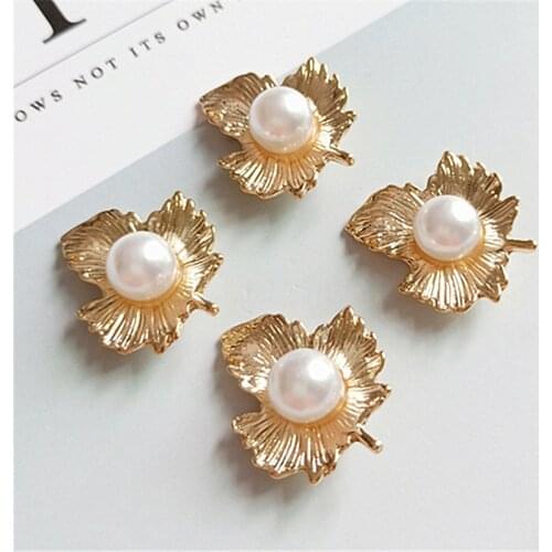 10pcs/Batch Rhinestone Button Necklace Earrings Pendant Buttons Clothing Headwear Women DIY Accessories Shoe Buckles