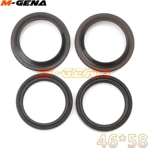 46*58 Motorcycle Front Fork Damper oil seal Dust cover For FJR1300 ZX-6R 00-02 ZZR600 06-08 ZX-9R 98-03 XR650 99-06 GSX1400