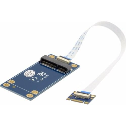 50mm Mini PCI-E 52Pin mSATA SSD to M.2 NGFF B-key Adapter Add on Cards PCBA