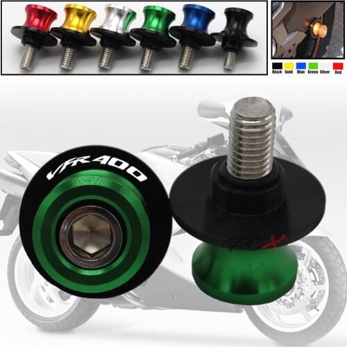 Motorcycle Accessories CNC Aluminum M8 Swingarm Spools Slider Stand Screw For Honda VFR400 VFR 400 NC30 NC 30 1989-1992 1991 199