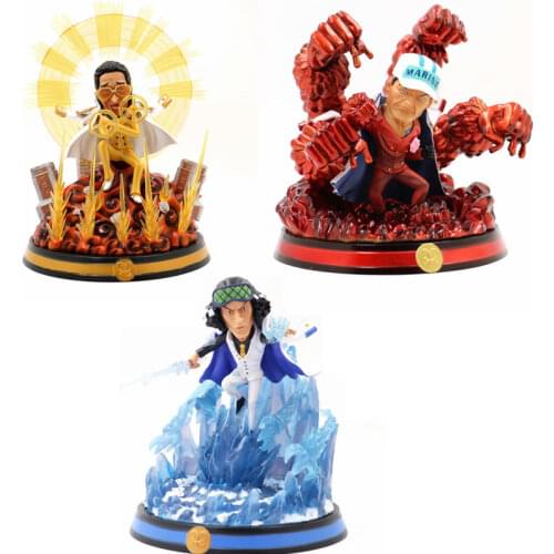 Anime One Piece/One Piece BBT Three Generals Yellow Monkey Green Pheasant Fuji Tiger Red Dog Figure Toys