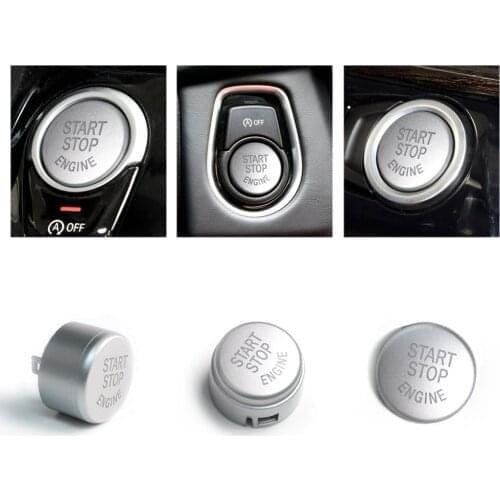 Car Silver Engine Start Stop Switch Button Replace Cover For BMW 1 3 5 7 F01 F20 F30 G30 X1 X3 X4 X5 X6 F15 F25 F26 F48