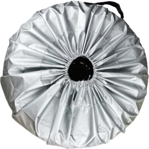 Automobile Spare Tire Covers Wheel Storage Bag Elastic Rope Car Tire Cover Waterproof Dustproof Wheel Protectors with Handle