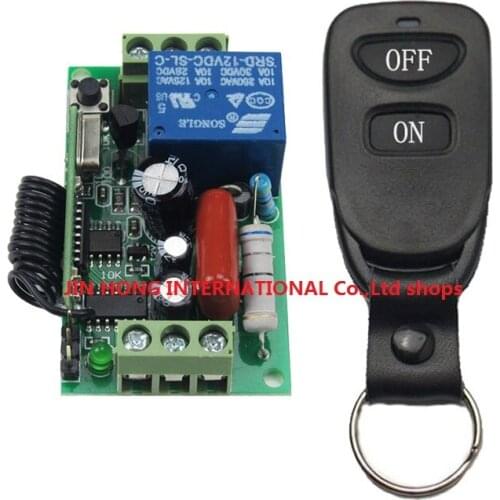 Wireless Remote Control Light Switch AC 220V 1CH 10A Relay Output Radio Receiver Module+Belt buckle Transmitter garage door lamp