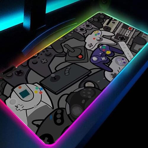 For Notebook Laptop Gamer Mousepad RGB Large Gaming Mouse Pad Colorful Mouse Mat Keyboard Mat Table Mat Desk Mat Computer Pad