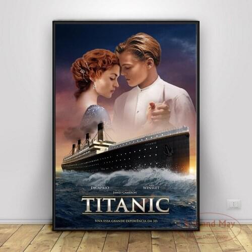 Classic Titanic Movie Poster and Prints Love Canvas Painting Pictures On The Wall Nordic Decoration for Living Room Home