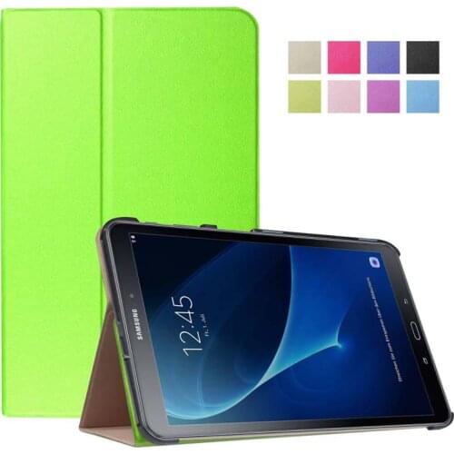 Pu leather stand smart folio magnet case for Samsung Galaxy Tab A 10.1 T580 T580N T585C 2016 tablet case cover