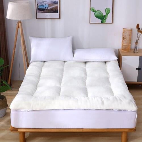 Velvet Mattress Thick Warm Tatami Mat Foldable Berber Fleece Student Mattress NEW Quilted Home Textiles King Queen Twin Size