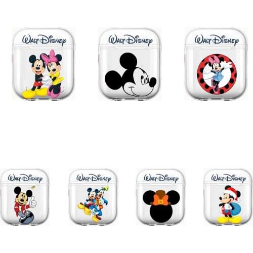 Mickey Soft Silicone Cases For Airpods 1/2 Protective Bluetooth Wireless Earphone Cover For Air Pods Charging Box Bags