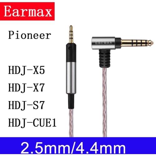 2021New HDJ-X5 HDJ-X7 HDJ-S7 HDJ-CUE1 2.5mm/4.4mm balanced cable Single crystal copper earphone cable headphone upgrade cable