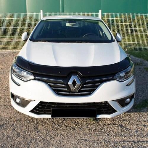 Renault Megane Front Hood Spoiler 2016 2017 2018 2019 2020 Black Protecter Solid Hood Protector Aerodynamic Car Auto Accessories