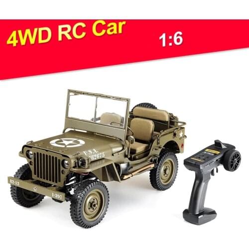 High Quality Large Size RC Car 1:6 2.4Ghz 2CH Radio Control Car Ipx4 Waterproof Fully Proportional Toys Cars Without Battery