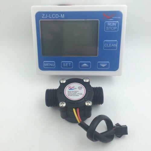 YF-S201 G1/2 Water Flow meter Sensor flowmeter caudalimetr counter indicator + digital LCD water flow system 1-30L/min 3-24V