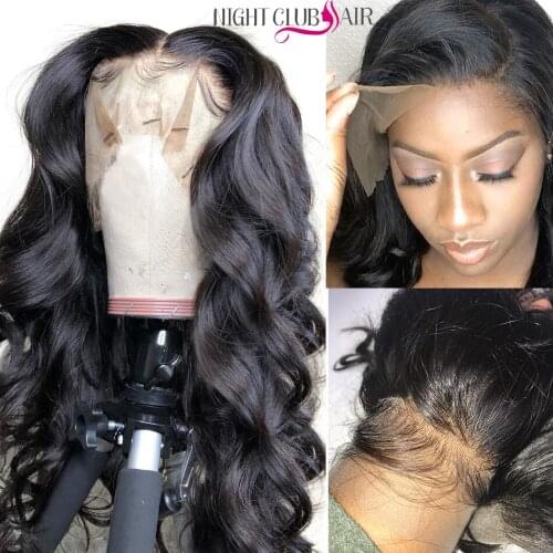 Night Club Christmas Sale Body Waves Human Hair Wigs Glueless Wigs Pre Plucked Bleach Human Hair For Black Women