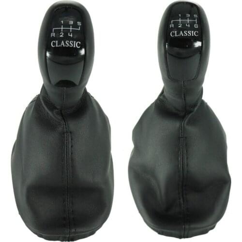 5 / 6 Speed Gear Car Shift Gear Knob With Leather Boot For Mercedes Benz C Class W203 S203 Classic