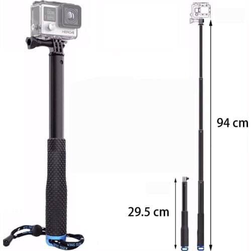 Handheld Selfie Stick Monopod 94 cm 37 inch for GoPro HERO 5 4 3 session sjcam sj4000 sj5000x sj9000 yi 4k camera accessories