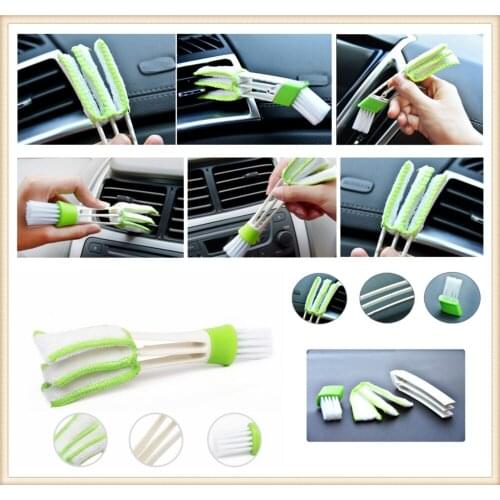 Car air conditioning exhaust port cleaning brush cleaner dusting for Toyota V Hilux Land Cruiser Avanza Carina Celica