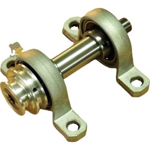 Lathe spindle homemade lathe diy lathe spindle 20mm thick suitable for 65 chuck with through hole