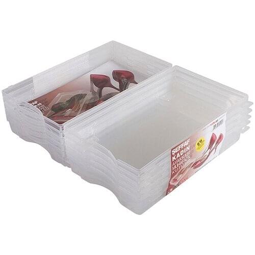 Modern Forceline Transparent Women 'S Shoes Box 5'li Set