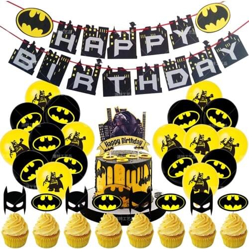 Super Hero DC Batman Foil Balloon Latex Air Globos Kids Birthday Party Decoration Baby Shower Inflatable Kids Toys