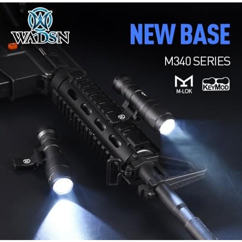 WADSN Surefir M340 M340A M340V M640 Scout Light Tactical Flashlight Hunting Airgun Mount Weapon Lights Mlok Keymod 20MM Rail