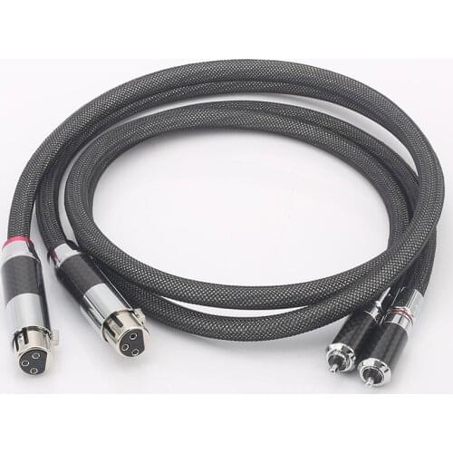High Quality Audiocrast Silver Plated RCA TO XLR Female Audio Interconnect Cable HIFI