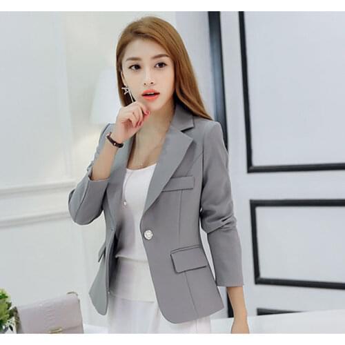 Women Blazer Winter 2020 Office Lady Suit Long Plus Size Coats Single Button Women Blazer Jackets Cazadora Chamarra Mujer