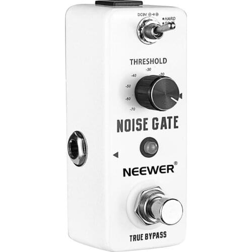 Neewer Aluminium-alloy Noise Killer Guitar Noise Gate Suppressor Effect Pedal, LED Indicator, 2 Working Models(Original Version)