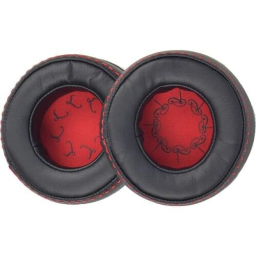 1Pair Replaced Leather Earpads Soft Ear Cushion Cover Protective Sleeve for PLantronics Rig 500 505 Headphone Headset